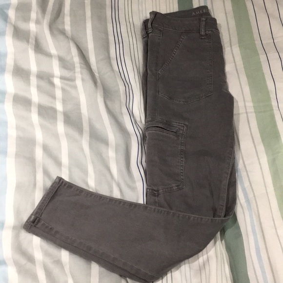 Gray American Eagle Hi-Rise Jegging - Picture 2 of 6